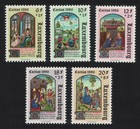 Illustrations from 15th-century book 5v Luxembourg 1986 MNH SG#1192-1196
