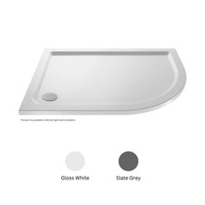 Premium Shower Tray - Left/Right Hand Offset Quadrant - Choose Size and Colour