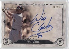 2014 Topps Museum Collection Archival Auto 10/99 Will Clark #AA-WC Auto 0b0