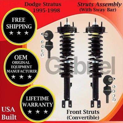 Gabriel OEM Front Struts W/ Sway Bar For 1995-1998 Dodge Stratus Lifetime Warra.