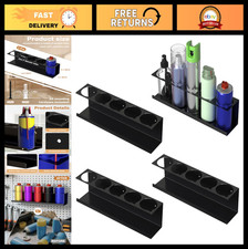 4 Pack Wall-Mounted Spray Can Holder Organizer - Metal Paint Can Rack for Garage