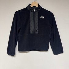 The North Face Denali Jacket Size S Boys Fleece Jacket 1/4 Zip Black