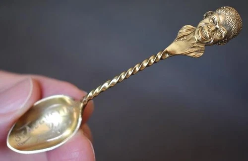 1893 GREENLEAF & CROSBY ST AUGUSTINE FLORIDA STERLING SILVER DEMITASSE SPOON #11