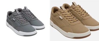 PUMA Men's Softfoam Optimal Comfort Skate Sneaker, Gray/Brown, 8.5/9/9.5/12