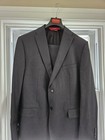 Tino Cosma Italy Men's Gray Wool 2-Piece Suit 46R 2-Button Notch Lapel — photo 1