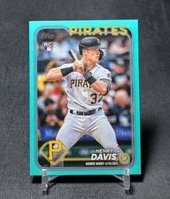 Henry Davis Aqua Debut Rookie RC 2024 Topps Update Series Card #US162 Pirates