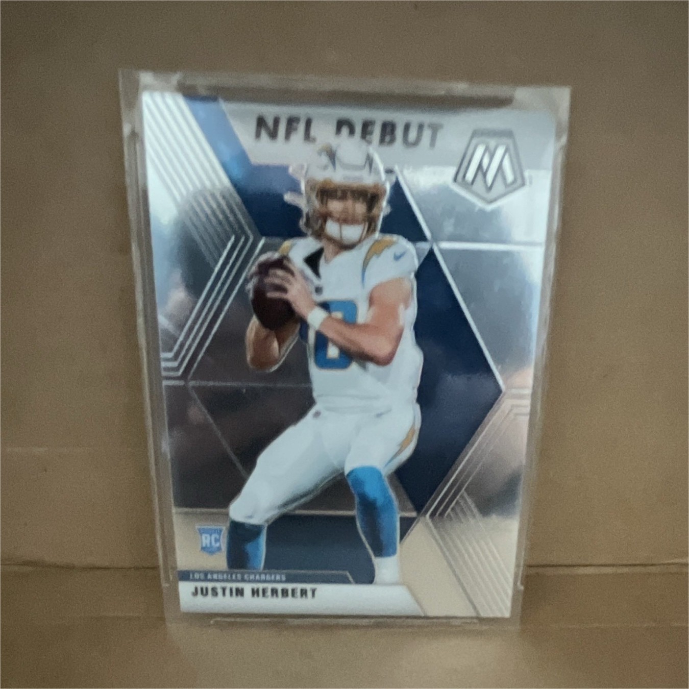 Panini 2020 Mosaic NFL Debut Justin Herbert RC #263 Silver Prizm Chargers