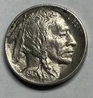 1913 Type 1 Buffalo Nickel 5C - Gem Unc! Full Horn!