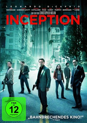 Inception DVD Film Christopher Nolan Leonardo DiCaprio Science-Fiction