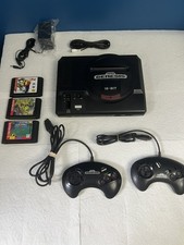 Sega Genesis Model 1 Console Bundle – Earthworm Jim + Double Dragon – Tested 