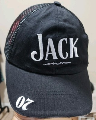 Jack Daniels Tennessee Whiskey Promotional Trucker Hat Mesh Cap Adjustable Black