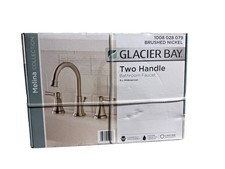 Glacier Bay Melina 8" Widespread Double-Handle Bathroom Faucet in Brushed Nickel