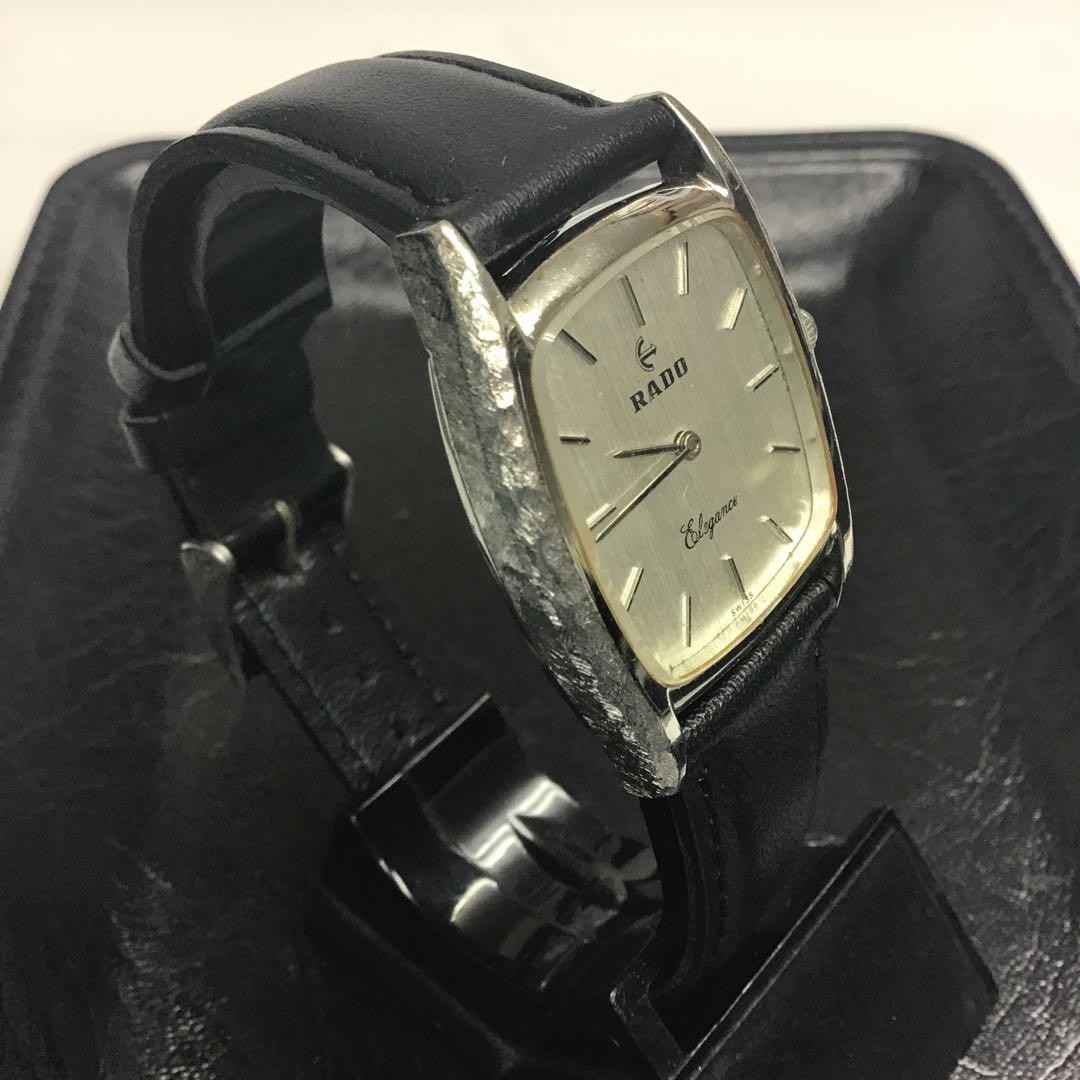 Vintage RADO Elegance Watch Hand Winding Ag925 Silver 28.5mm Swiss