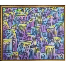 Havana Nights Oil on Canvas Original Cuban Art Painting 29x25 Framed 1999