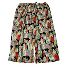 Natori Dynasty Print Pull-On Pajama Pants Asian-Inspired Print Size 1X