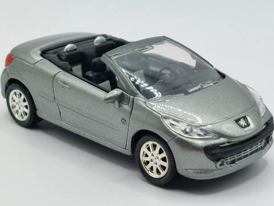 Norev 3 Inches  1/64. Peugeot 207 CC Roland Garros Grigio. Nuovo Con Scatola.  - Immagine 4 di 4