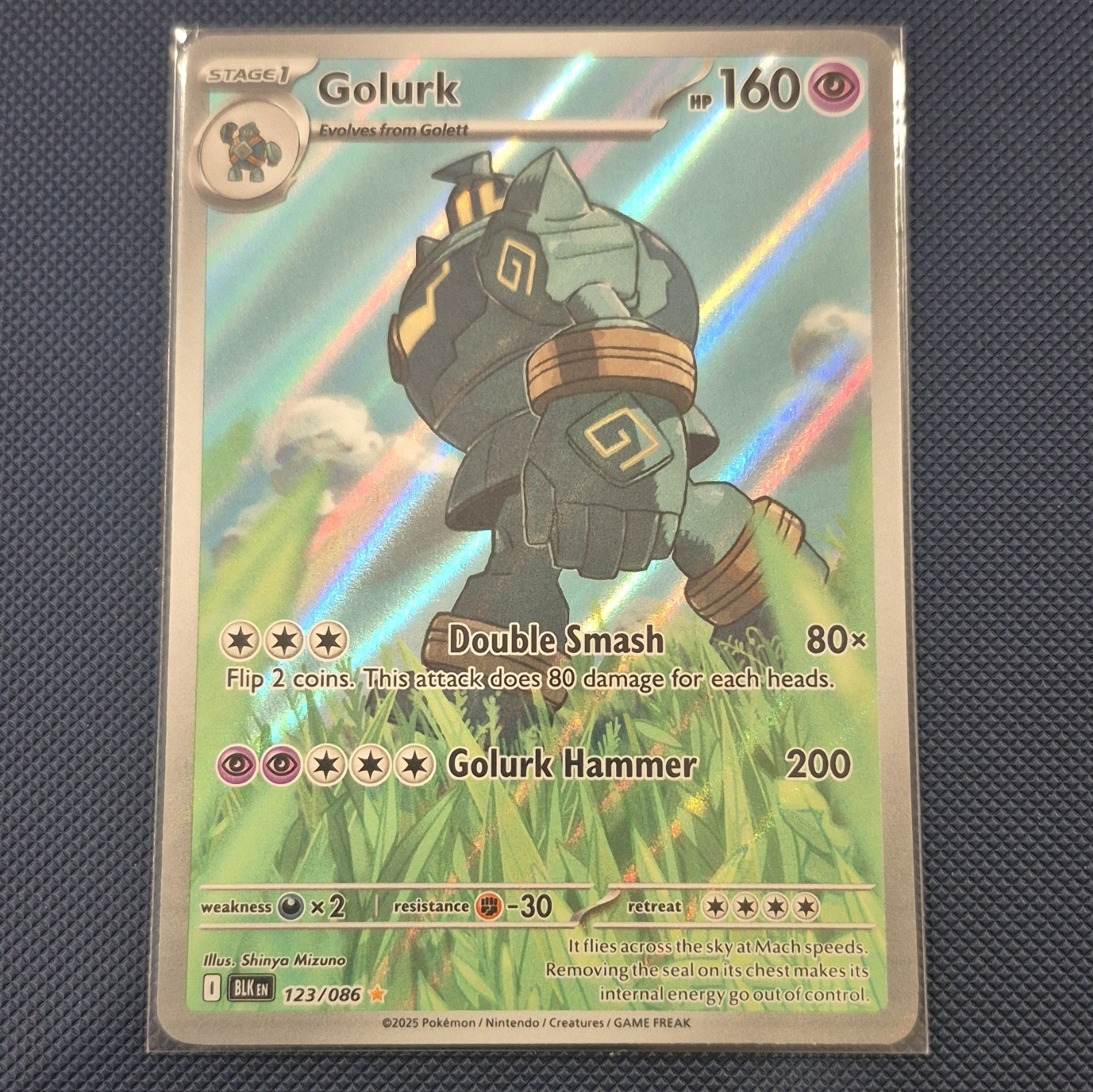 The Pokémon Company Golurk 123/086 SV Black Bolt Holo English 2025 160 HP
