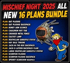 FALLOUT 76 PC MISCHIEF NIGHT 2025 TODO NUEVO PAQUETE DE 16 PLANES [EL MÁS BARATO EN EBAY]