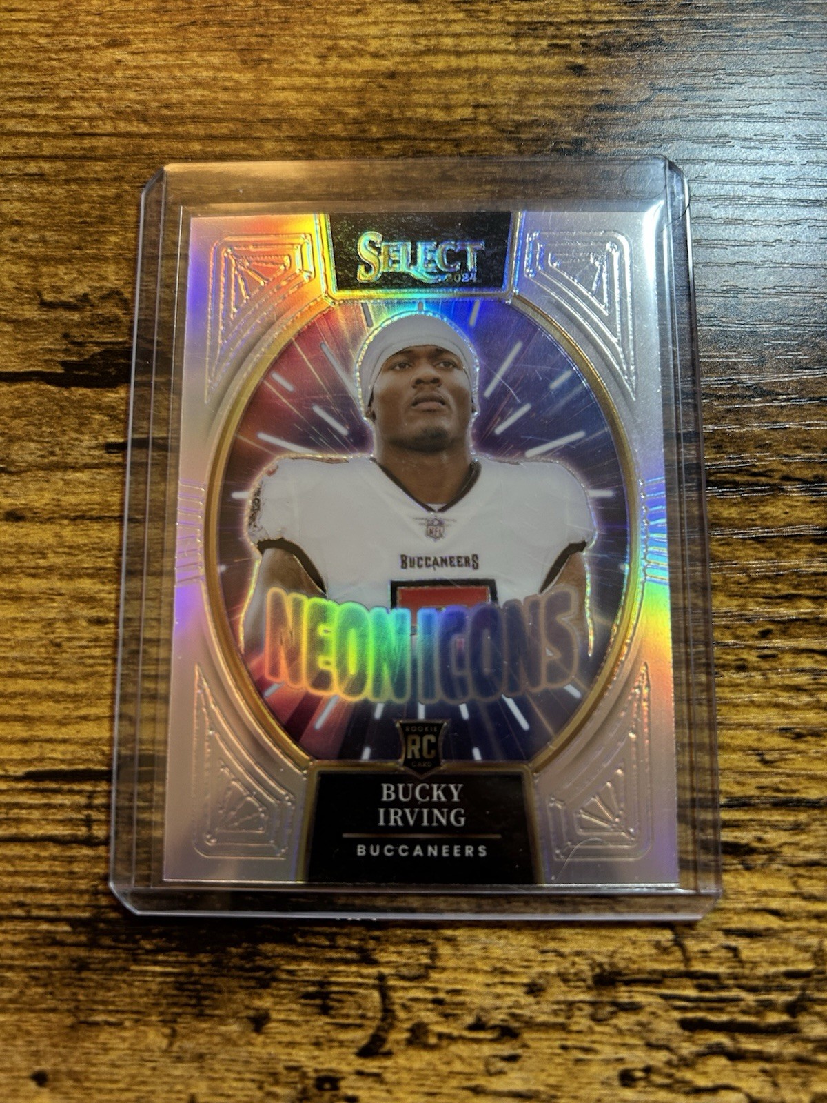 2024 Panini Select - Neon Icons Bucky Irving #12 Silver Prizm (RC)