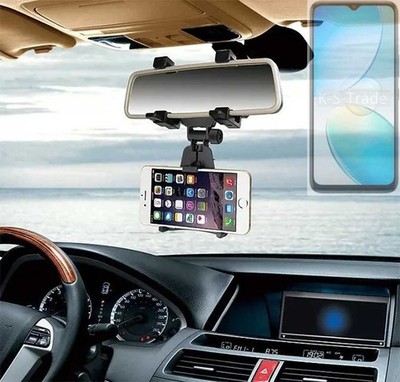 Autohalterung Rückspiegel für Infinix Hot 12 Pro Smartphone Halter Spiegelhalt