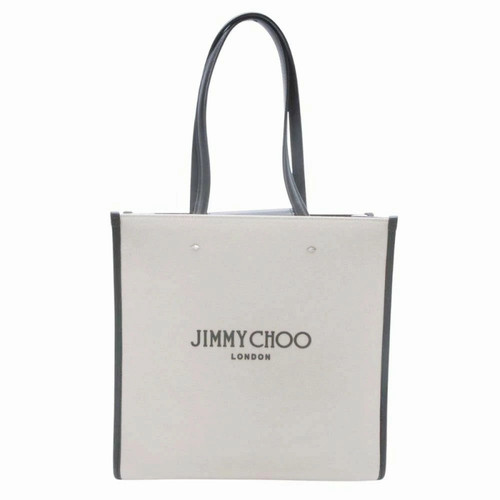 JIMMY CHOO Jimmy Choo N/S TOTE M CZM Tote Bag Handbag Bag leather Canas Logo