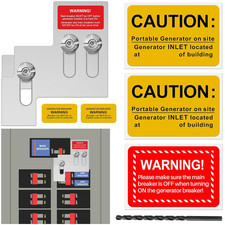 Generator Interlock Kit for Square D QO or Homeline 100 or 125 Amp Panels, 3/4-7