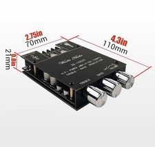 160W 160W Amplifier Board with Treble and Bass Control, DC 12-36V, BT and AUX I