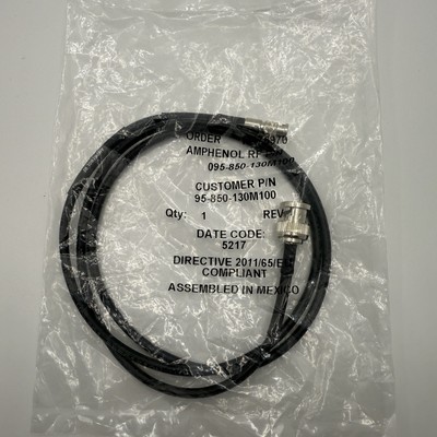 Amphenol RF 75 Ohm HD-BNC to BNC Coaxial Cable 1M Video SDI Patch Cable