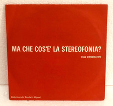 MA CHE COS'E' LA STEREOFONIA 7" 45 RPM 1972 SELEZIONE DAL READER'S DIGEST PROMO