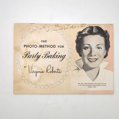 #ad Photo Method for Party Baking Guide Paperback Book Virginia Roberts 1947 $19.79