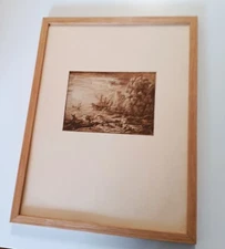 Antique  Etching Wall art  # 1 Original print