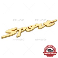 Universal 3d Car Sport Rear Truck Lid Metal Nameplate Logo Badge Emblem Gold Universal 3d Car Sport Rear Truck Lid Metal Nameplate Logo Badge Emblem Gold