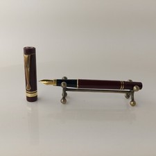 Füllfederhalter Markenlos Iridium Point Germany Feder Schwarz Kunststoff Gold...