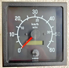 VDO ELEKTRONISCHER  TACHOMETER - 100mm /0-60 km/h / 12/24V  -  437-260-980-001