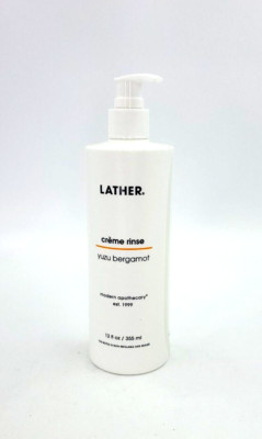 LATHER Modern Apothecary Creme Rinse Conditioner 12 oz Dispenser Bottle w Pump
