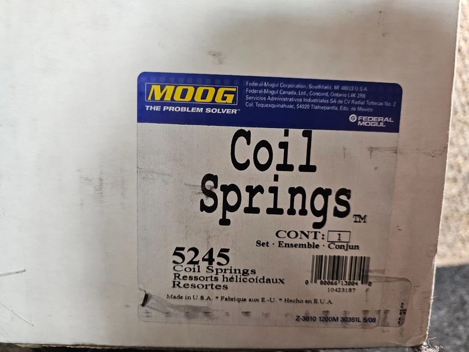 (CANTIDAD 2) Muelles helicoidales traseros Moog 5245 para Chevy Olds Le Sabre 1998 Foto 2 de 4