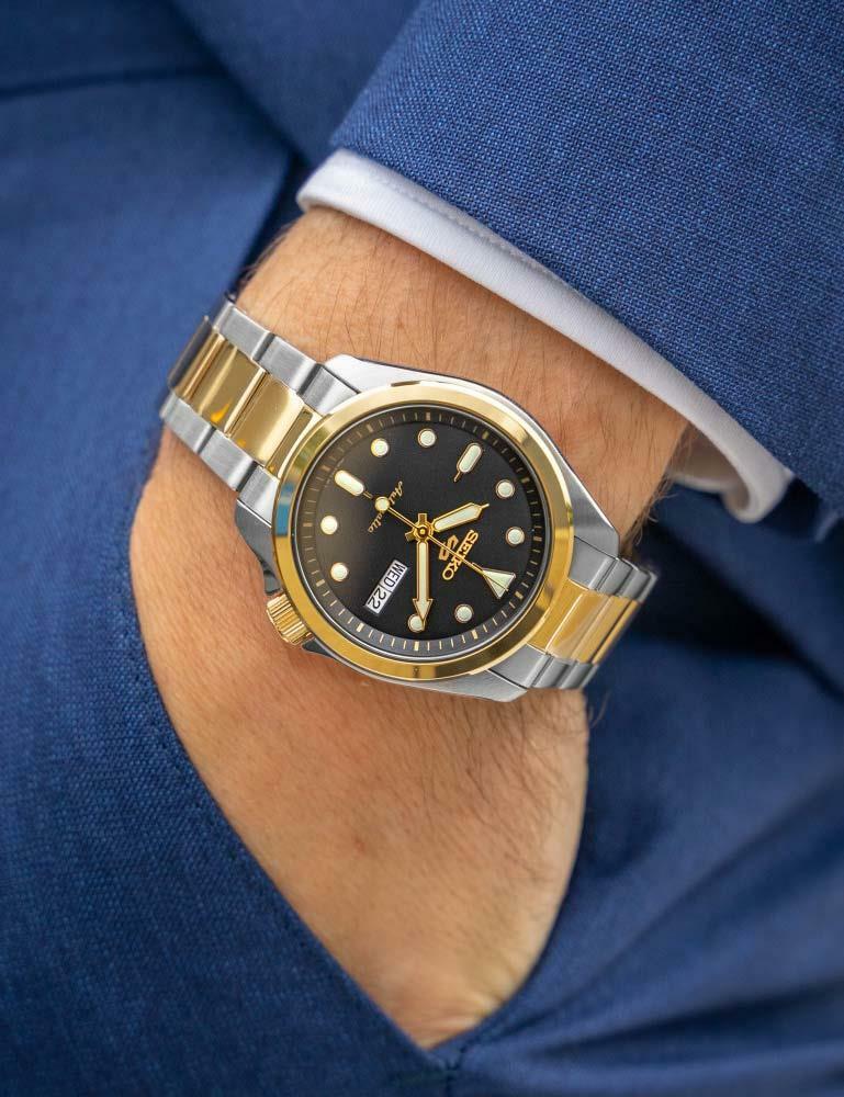 Seiko 5 Sports Men's Black Watch - SRPE60K1 for sale online | eBay