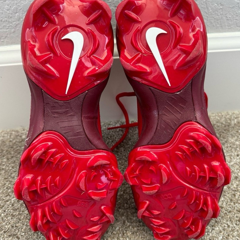 Nike Force Trout 9 Youth Baseball Cleats Red Sz 4 eBay