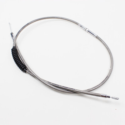 Stainless Steel 79'' Braided Clutch Cables for Harley Softail Dyna Touring XL