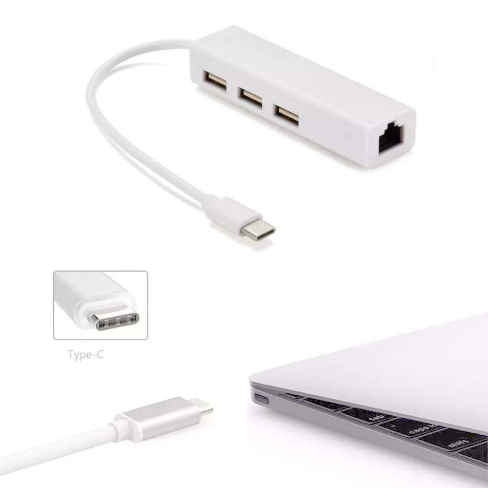 USB Type c to RJ45 Ethernet LAN Network Adapter For Macbook