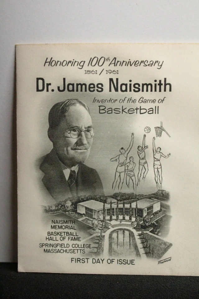USPS FDC #1189 – 1961 4c Basketball, Naismith 100th Birth Anniversary ST1254 - Image 3 of 3