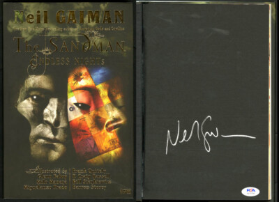 Neil Gaiman SIGNED The Sandman Endless Nights HC 1st Ed Pr PSA/DNA AUTOGRAPHED