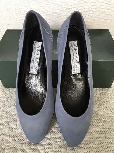 Laura Ashley Vintage Embroid. Cof Suede Leather Pump Flat Ballerina, EU 36 UK 3 - Picture 12 of 12