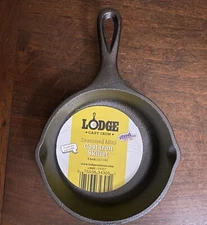 Lodge L5MS Pre Seasoned Cast Iron Mini Individual Size Cooking Skillet 5 in