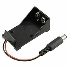9V Battery Holder Box Case Plug 5.5 X 2.1mm for Arduino Breadboard Power Supply