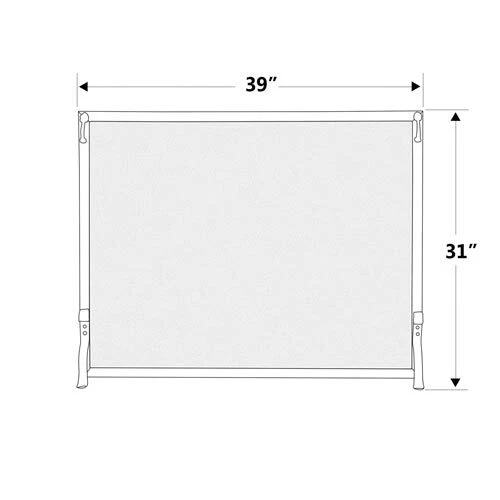 Pantalla de chimenea de hierro forjado Pilgrim - Bronce bruñido 39" x 31" Foto 2 de 2