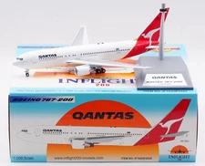 INFLIGHT 1:200 Qantas Airways Boeing B767-200 Diecast Aircraft Jet Model VH-EAJ