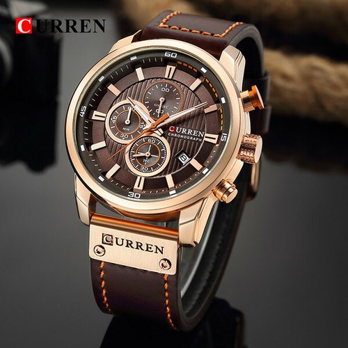 Orologio Curren 2020 Uomo M-8291K43 NAUTICA-MARE Acciaio Datario Cronografo  8291 | eBay