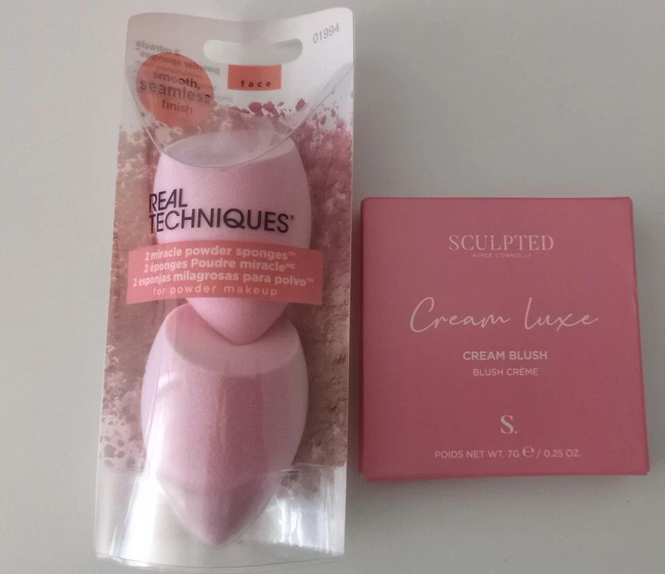 Blush Cream (Aimee Connolly Peach Pop  Luxe ) , With Free 2 Powder Sponges - Bild 4 von 4