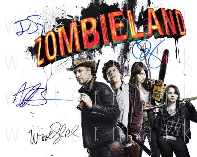Zombieland signed Harrelson Stone Jesse 8X10 photo picture poster autograph RP